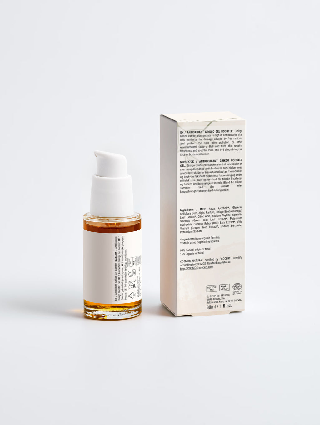 Antioxidant Ginkgo Gel Booster