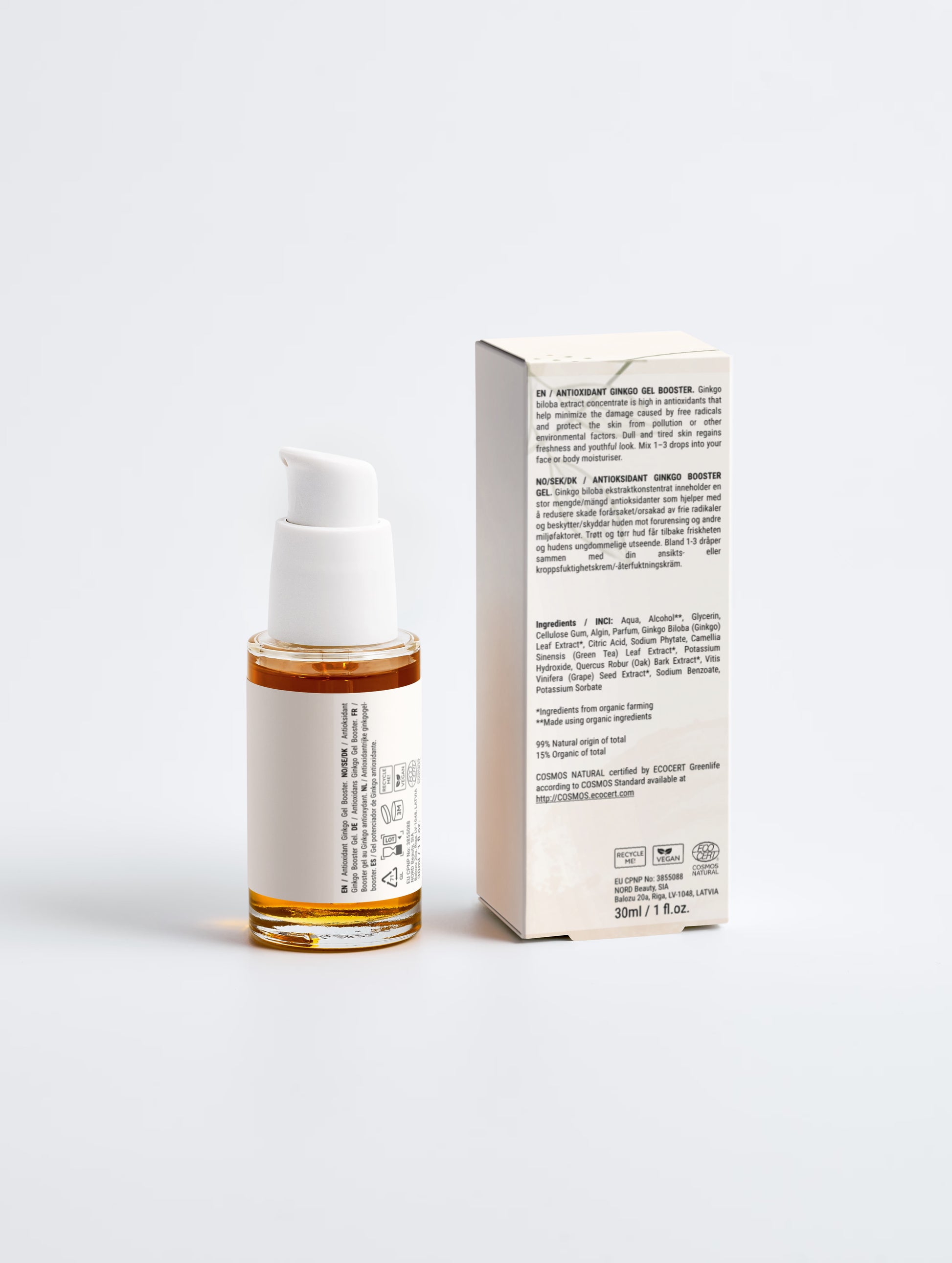 Antioxidant Ginkgo Gel Booster